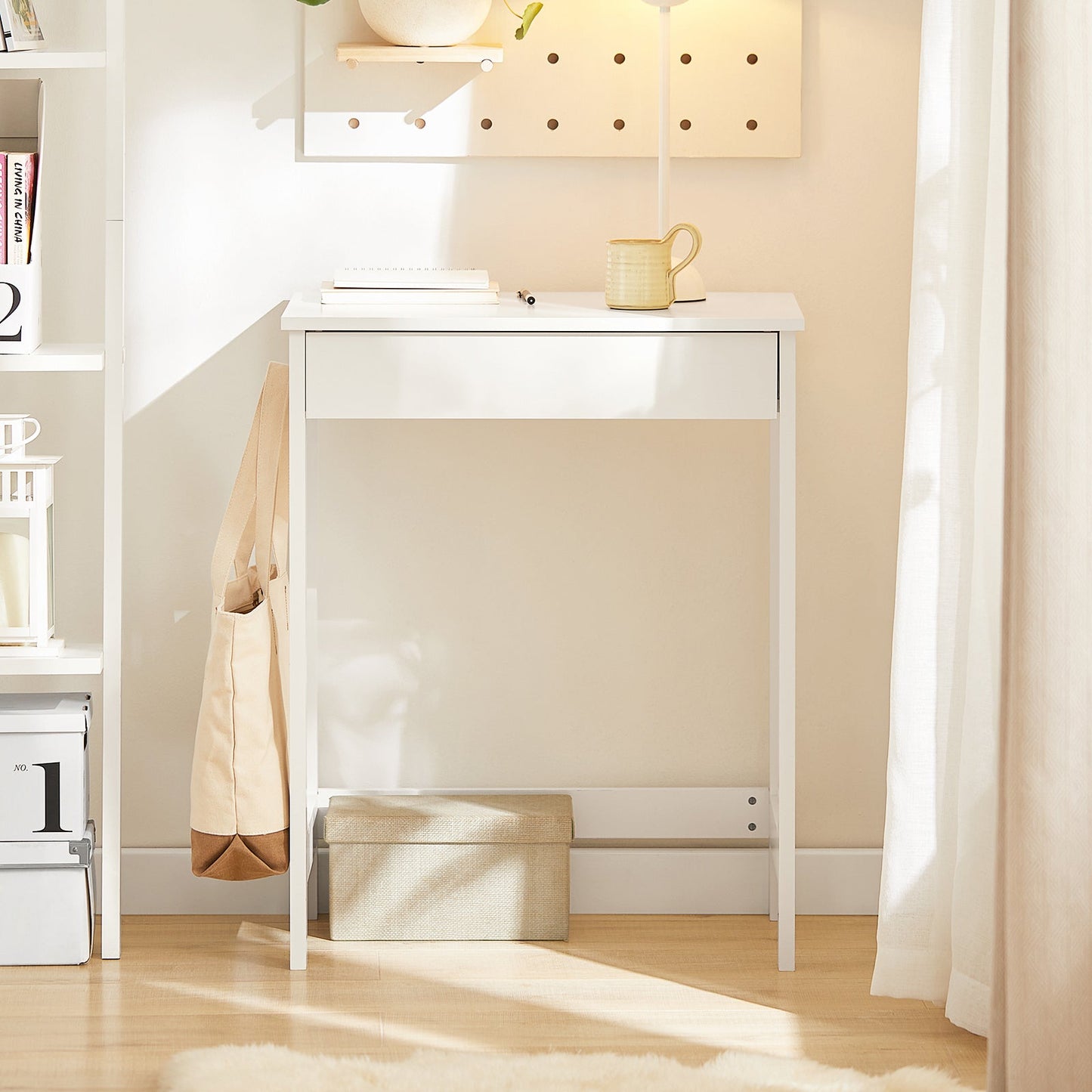 SoBuy FWT43-W, Bureau d'ordinateur, poste de travail, bureau pour enfants et adolescents