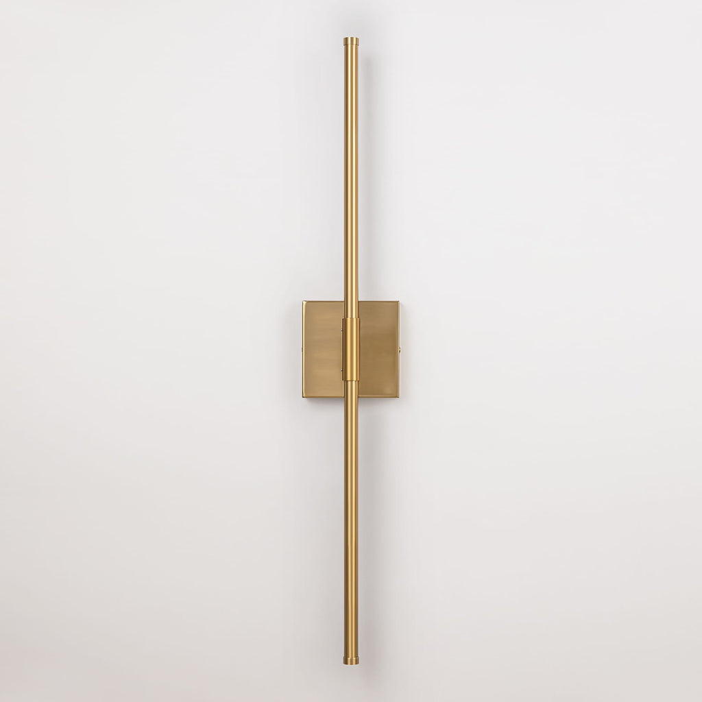 1-Light Black/ Gold/ Nickel Modern Long Linear Strip Wall Sconce Dimmable LED Bathroom Vanity Light