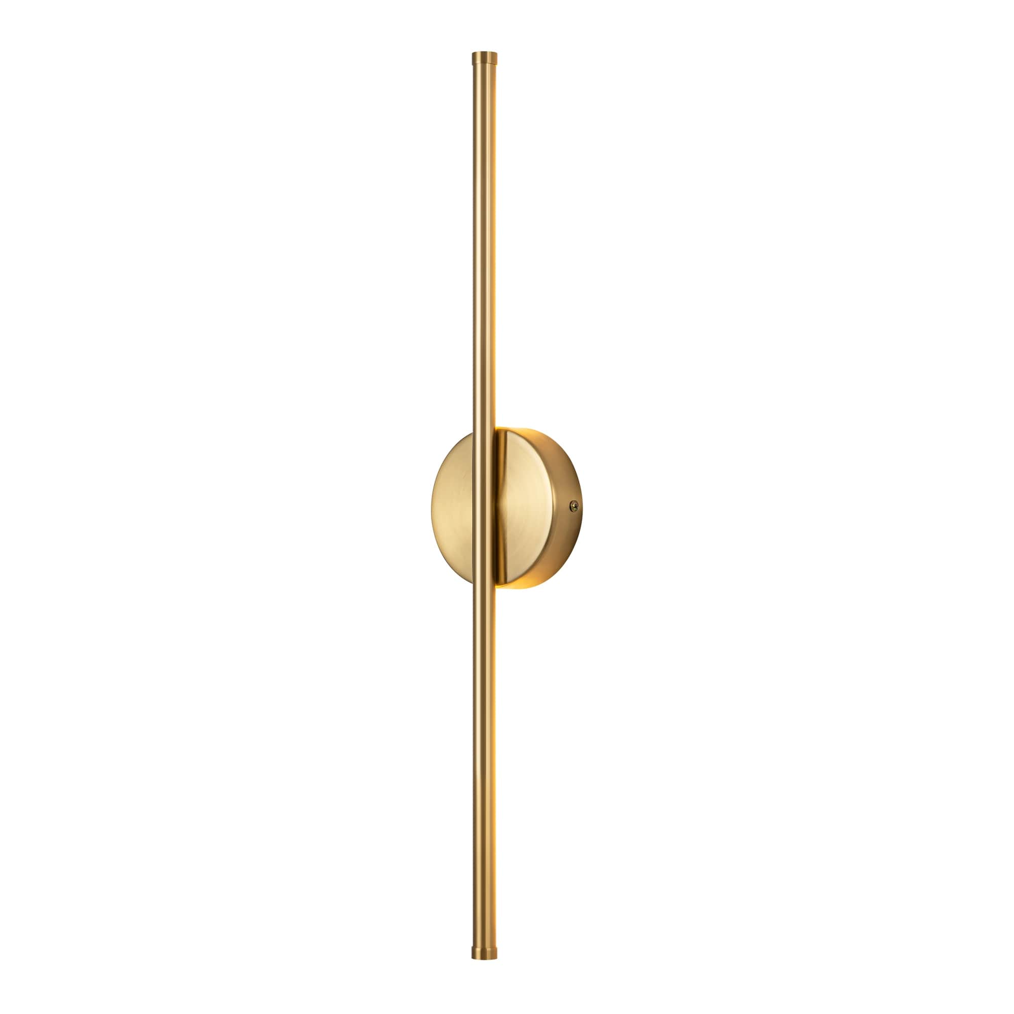 1-Light Black/ Gold/ Nickel Modern Long Linear Strip Wall Sconce Dimmable LED Bathroom Vanity Light