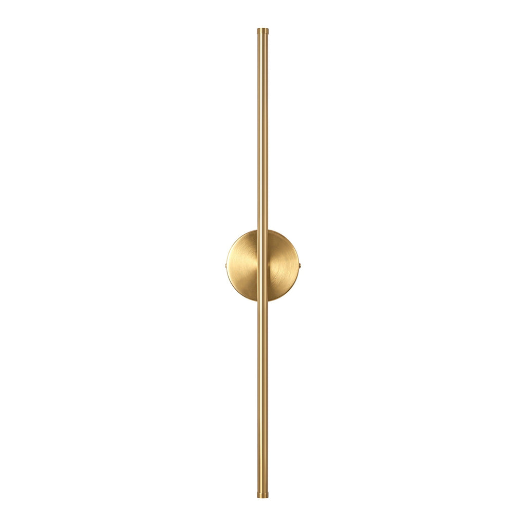 1-Light Black/ Gold/ Nickel Modern Long Linear Strip Wall Sconce Dimmable LED Bathroom Vanity Light