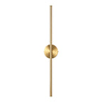 1-Light Black/ Gold/ Nickel Modern Long Linear Strip Wall Sconce Dimmable LED Bathroom Vanity Light