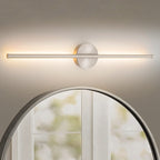 1-Light Black/ Gold/ Nickel Modern Long Linear Strip Wall Sconce Dimmable LED Bathroom Vanity Light