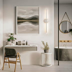 1-Light Black/ Gold/ Nickel Modern Long Linear Strip Wall Sconce Dimmable LED Bathroom Vanity Light