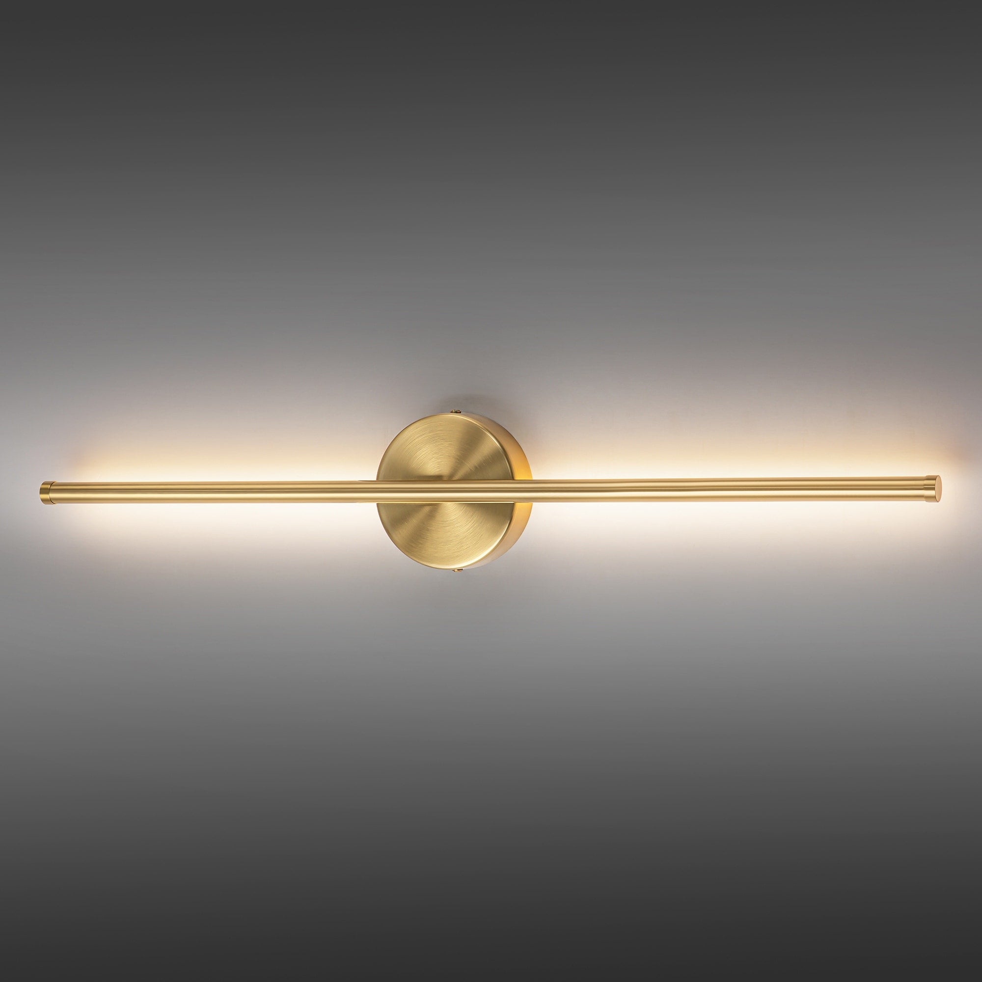 1-Light Black/ Gold/ Nickel Modern Long Linear Strip Wall Sconce Dimmable LED Bathroom Vanity Light