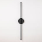 1-Light Black/ Gold/ Nickel Modern Long Linear Strip Wall Sconce Dimmable LED Bathroom Vanity Light