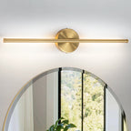 1-Light Black/ Gold/ Nickel Modern Long Linear Strip Wall Sconce Dimmable LED Bathroom Vanity Light