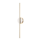 1-Light Black/ Gold/ Nickel Modern Long Linear Strip Wall Sconce Dimmable LED Bathroom Vanity Light