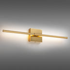 1-Light Black/ Gold/ Nickel Modern Long Linear Strip Wall Sconce Dimmable LED Bathroom Vanity Light