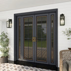1-Light Matte Black Modern Outdoor Wall Lantern