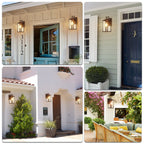 1-Light Outdoor Matte Black Wall Light Sconce