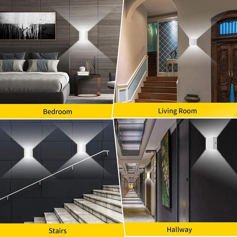1 Pc LED Wall Lights Up Down Cube Sconce Lamp