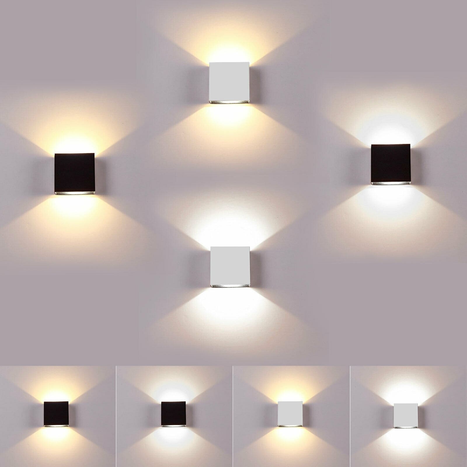 1 Pc LED Wall Lights Up Down Cube Sconce Lamp