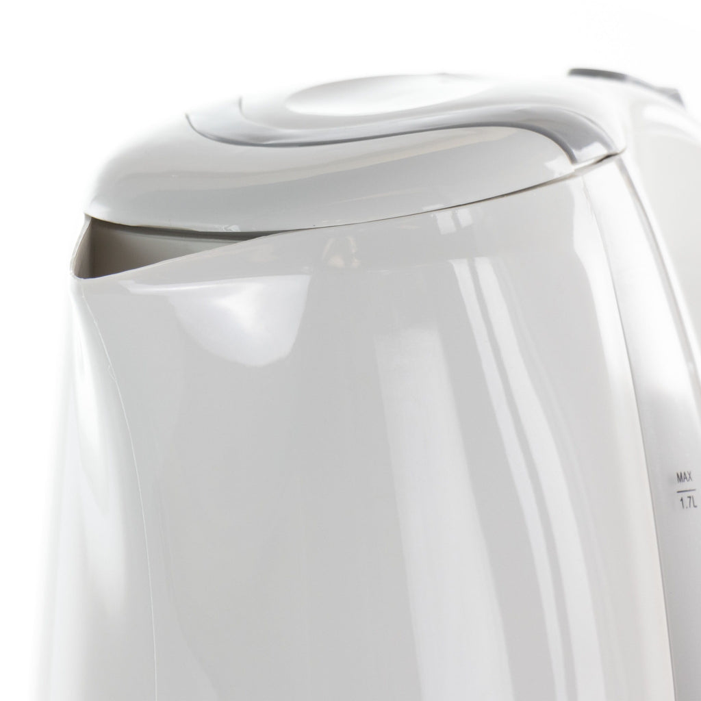 1.7L Rapid Boil Cordless Serving Electric Tea Kettle in White