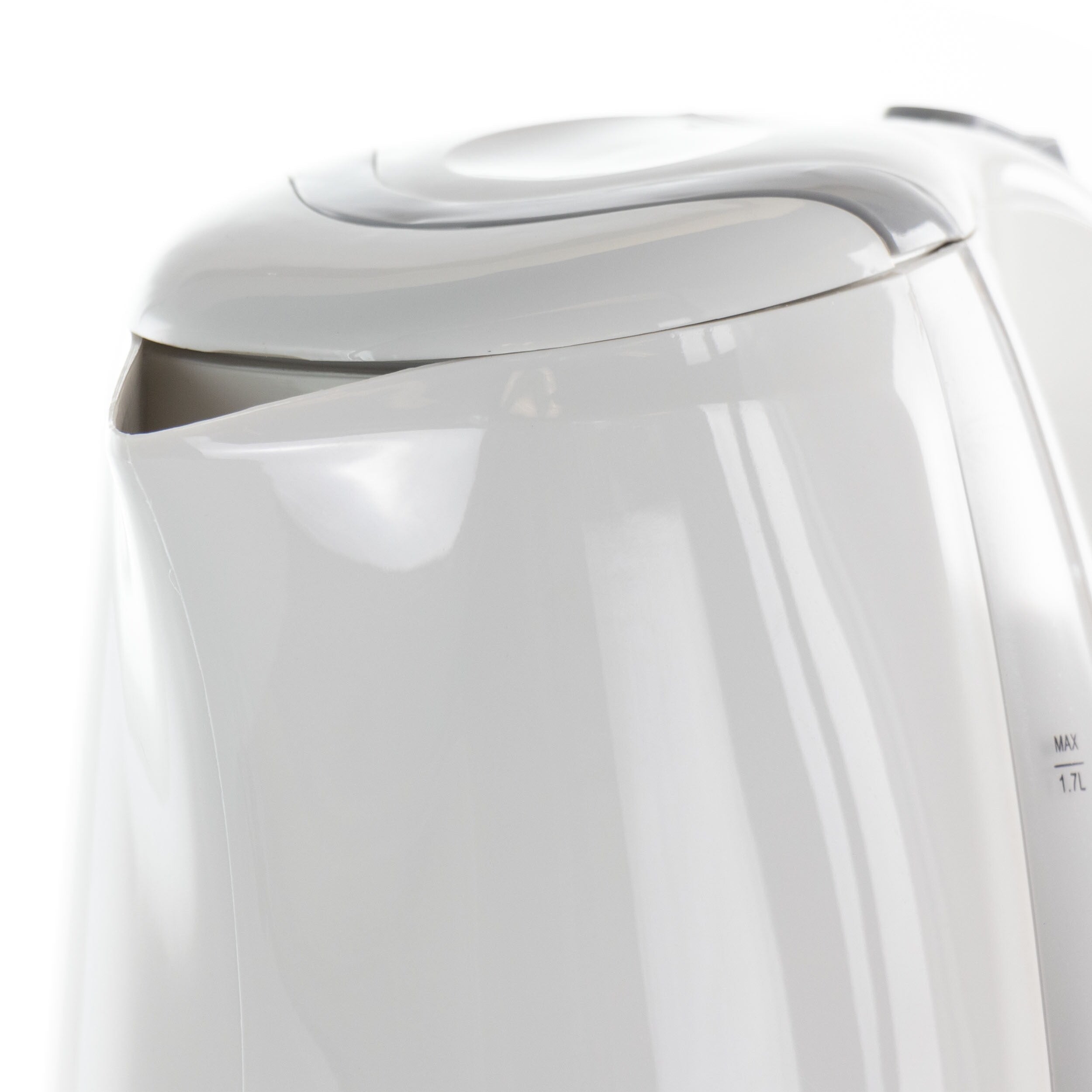 1.7L Rapid Boil Cordless Serving Electric Tea Kettle in White