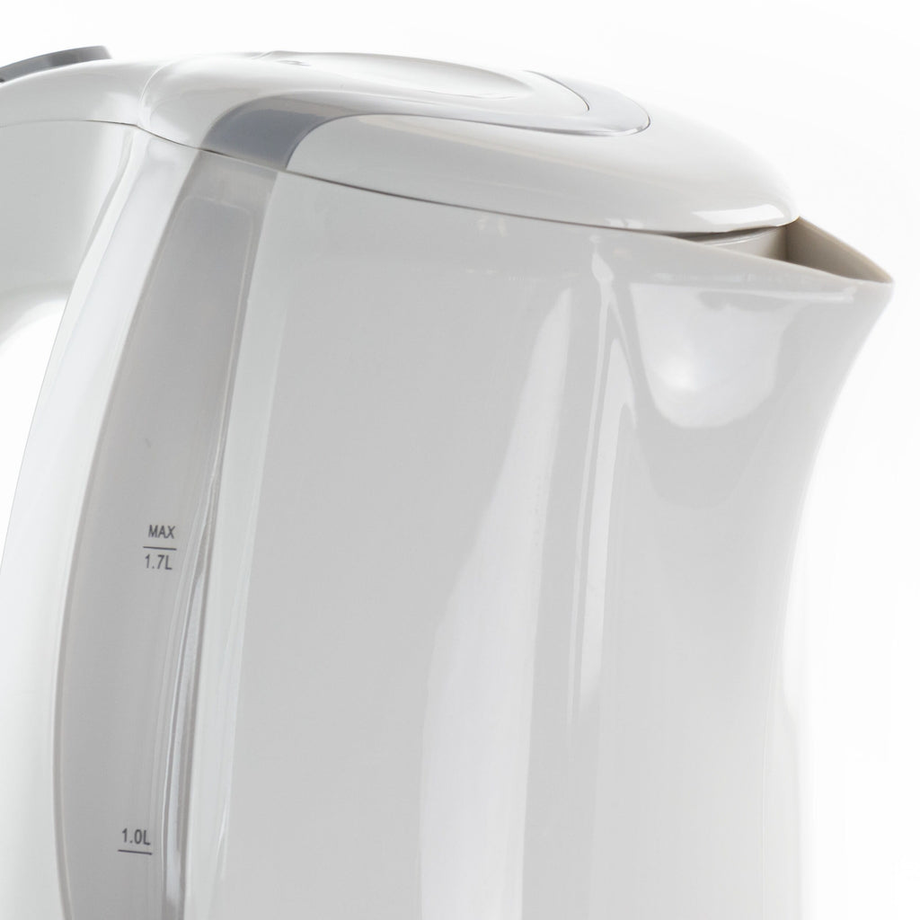 1.7L Rapid Boil Cordless Serving Electric Tea Kettle in White