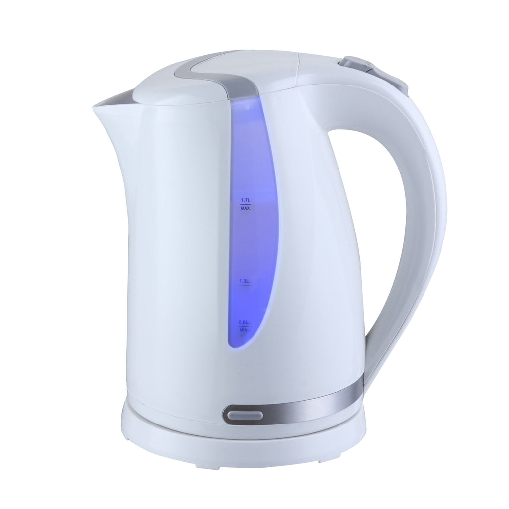 1.7L Rapid Boil Cordless Serving Electric Tea Kettle in White