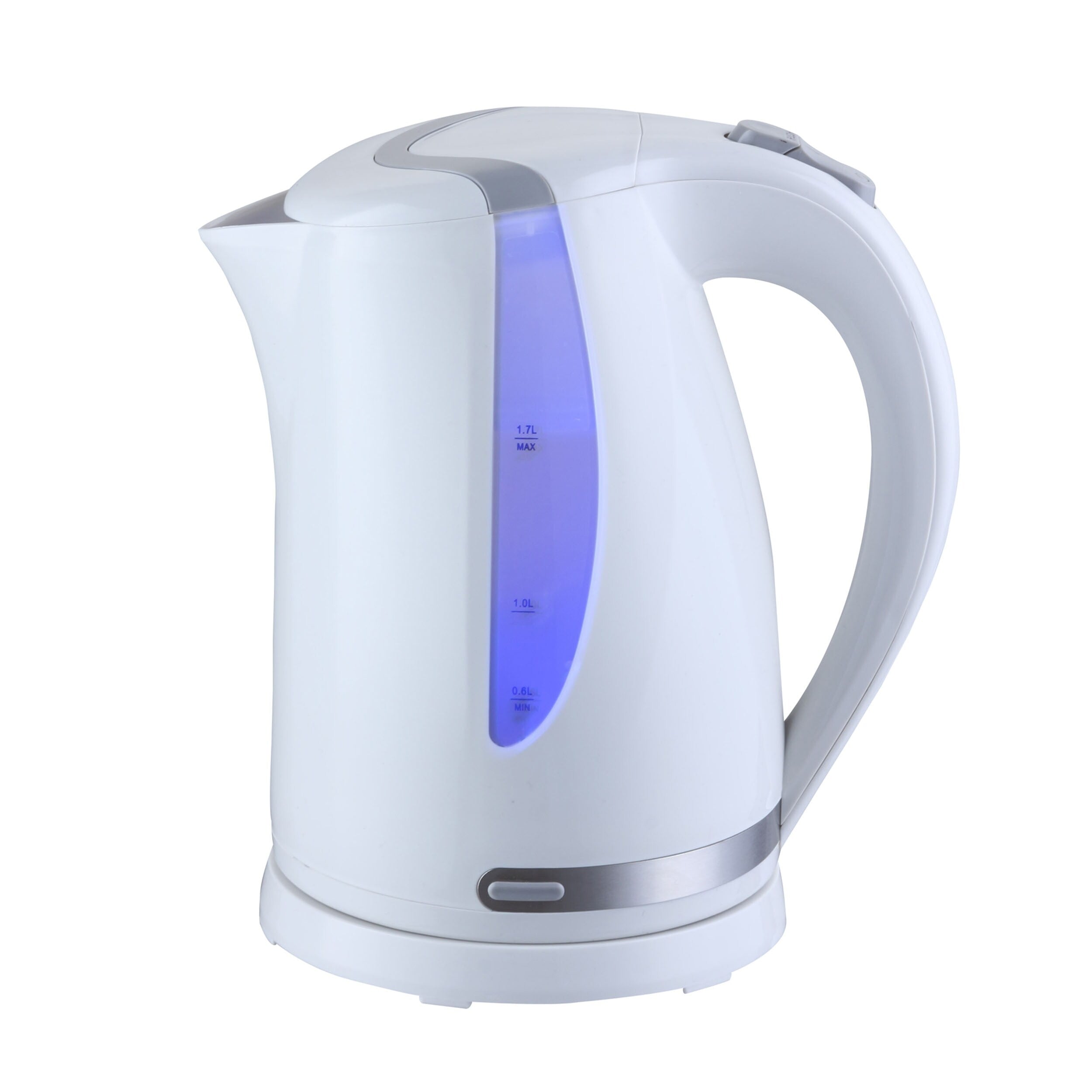 1.7L Rapid Boil Cordless Serving Electric Tea Kettle in White