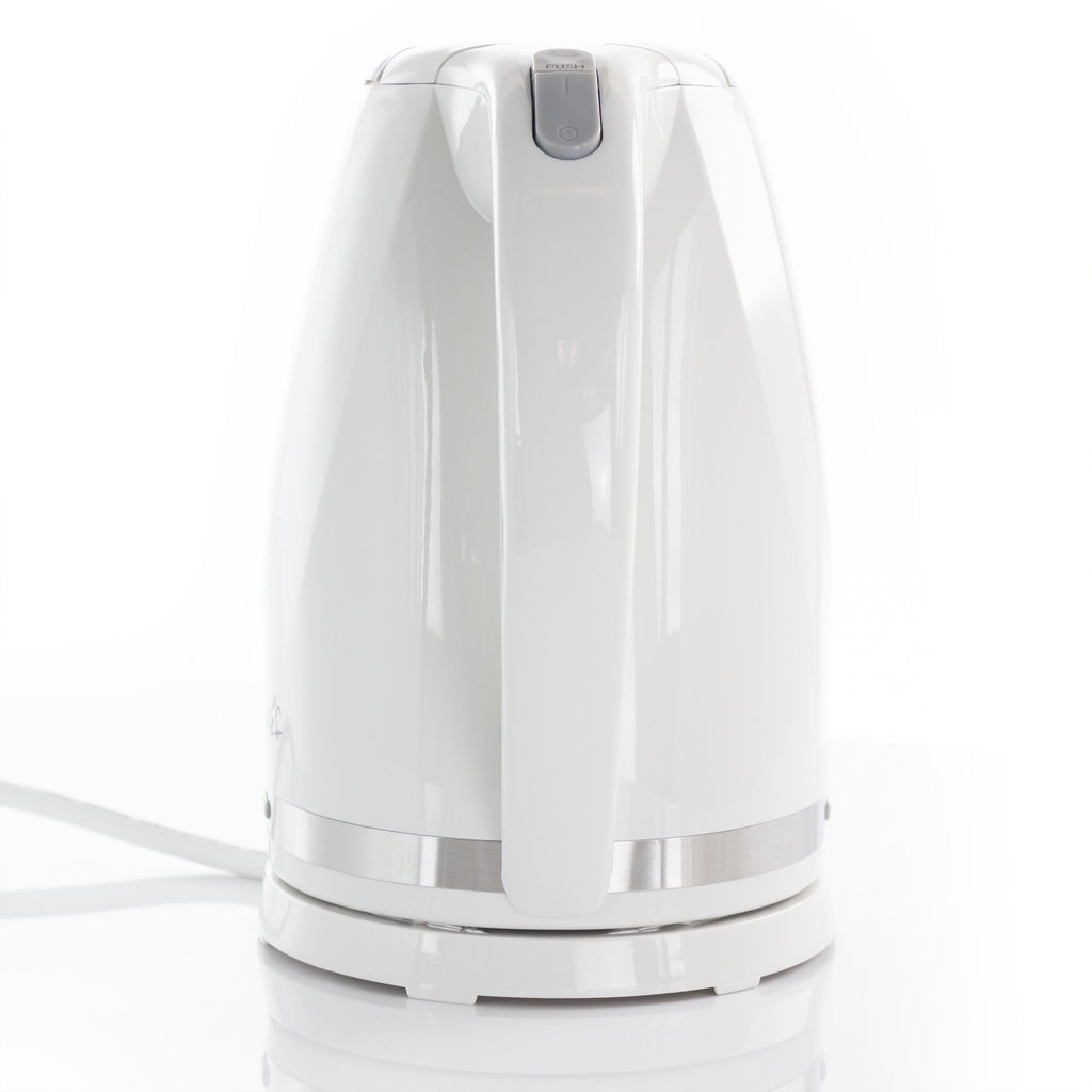 1.7L Rapid Boil Cordless Serving Electric Tea Kettle in White