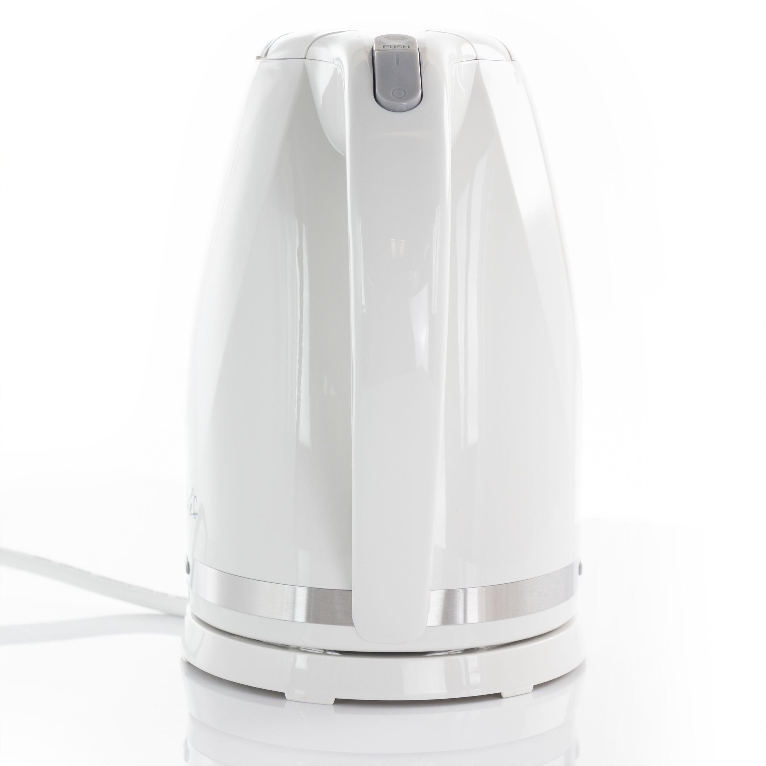 1.7L Rapid Boil Cordless Serving Electric Tea Kettle in White