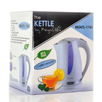 1.7L Rapid Boil Cordless Serving Electric Tea Kettle in White