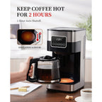 10 Cup Programmable Coffee Maker 2.0, Drip Coffee Machine with Touch Screen, Glass Carafe,Warming Plate, Regular & Strong Brew