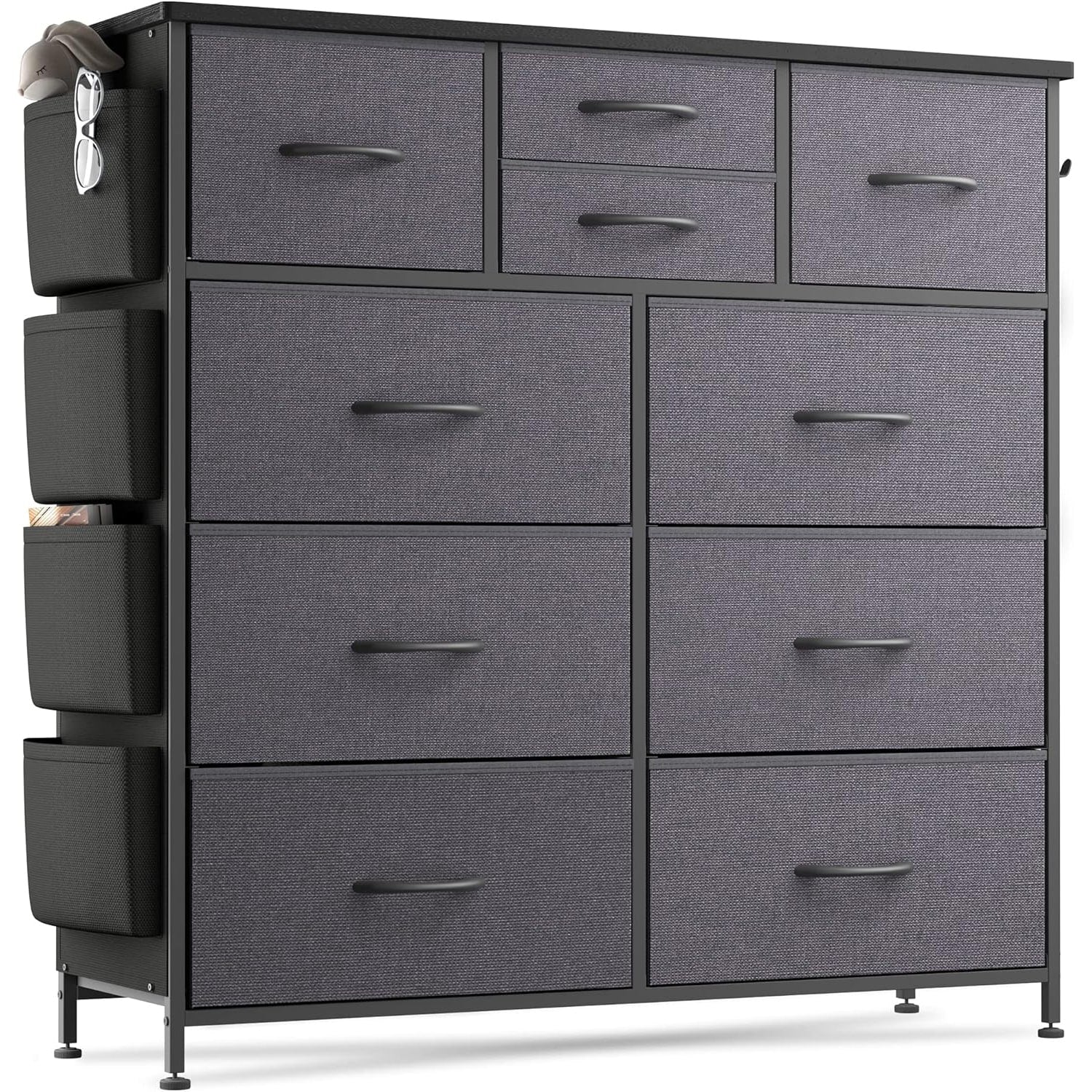10 Drawer Dresser Fabric Closet Storage Tower Organizer Unit Bedroom