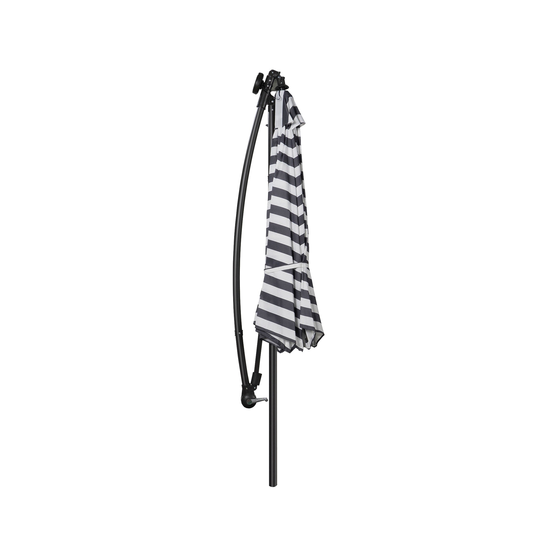 10 Ft. Solar Power Lighted Patio Umbrella with Base Stand