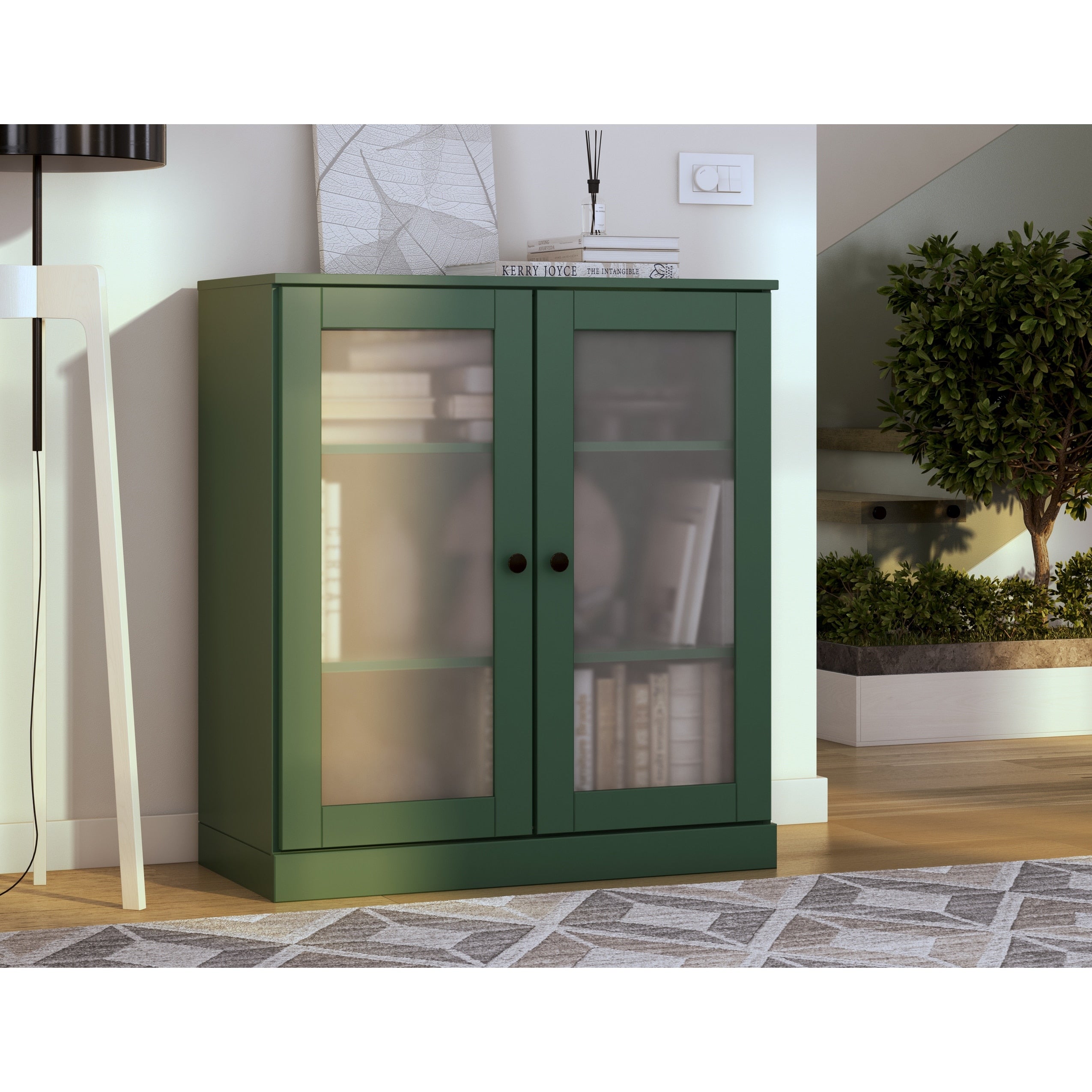 100% Solid Wood 3-shelf Bookcase with Optional Doors by Palace Imports