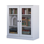 100% Solid Wood 3-shelf Bookcase with Optional Doors by Palace Imports