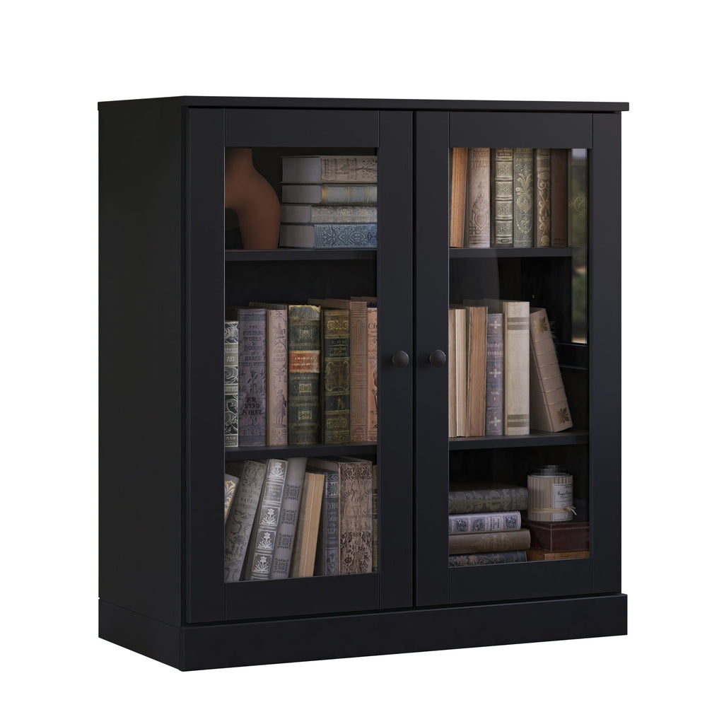 100% Solid Wood 3-shelf Bookcase with Optional Doors by Palace Imports