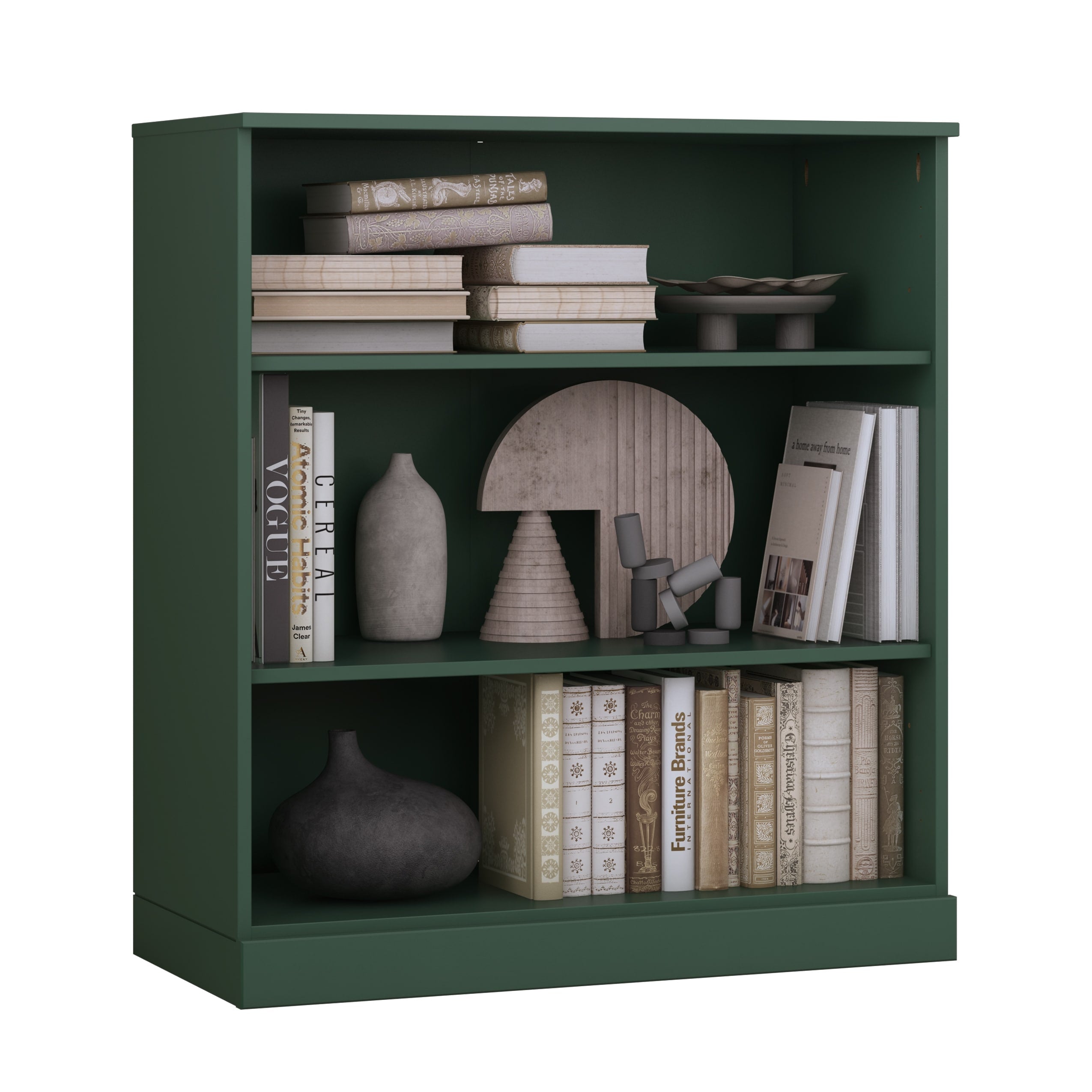 100% Solid Wood 3-shelf Bookcase with Optional Doors by Palace Imports