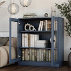 100% Solid Wood 3-shelf Bookcase with Optional Doors by Palace Imports