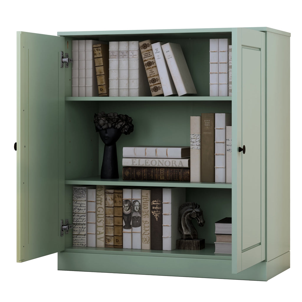 100% Solid Wood 3-shelf Bookcase with Optional Doors by Palace Imports