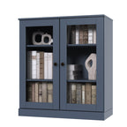 100% Solid Wood 3-shelf Bookcase with Optional Doors by Palace Imports