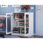 100% Solid Wood 3-shelf Bookcase with Optional Doors by Palace Imports