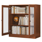 100% Solid Wood 3-shelf Bookcase with Optional Doors by Palace Imports