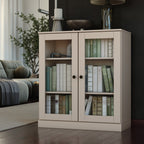 100% Solid Wood 3-shelf Bookcase with Optional Doors by Palace Imports