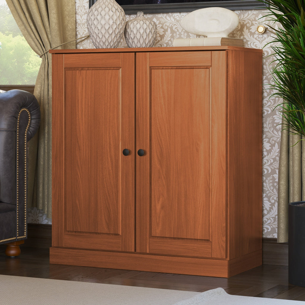 100% Solid Wood 3-shelf Bookcase with Optional Doors by Palace Imports