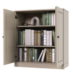 100% Solid Wood 3-shelf Bookcase with Optional Doors by Palace Imports
