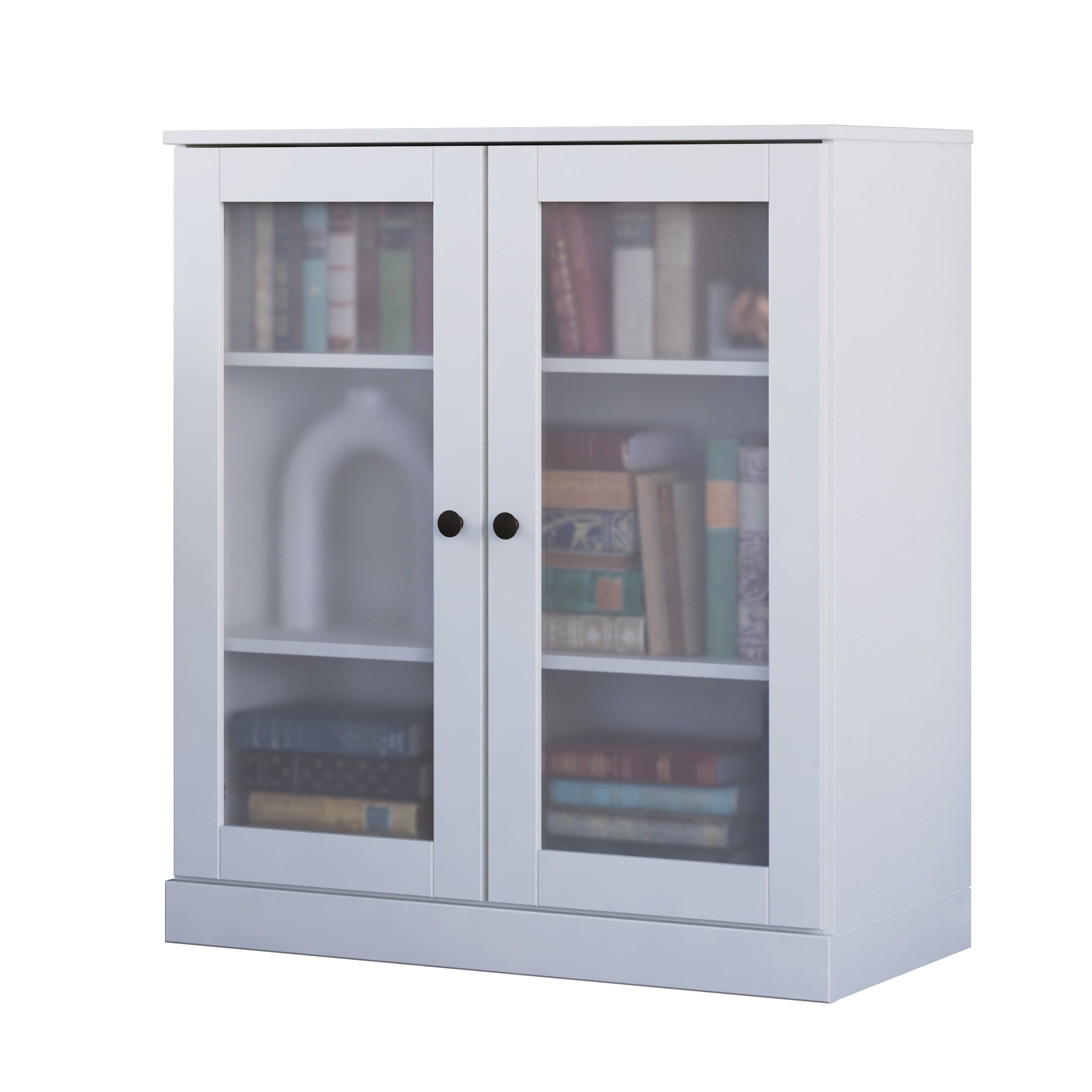 100% Solid Wood 3-shelf Bookcase with Optional Doors by Palace Imports
