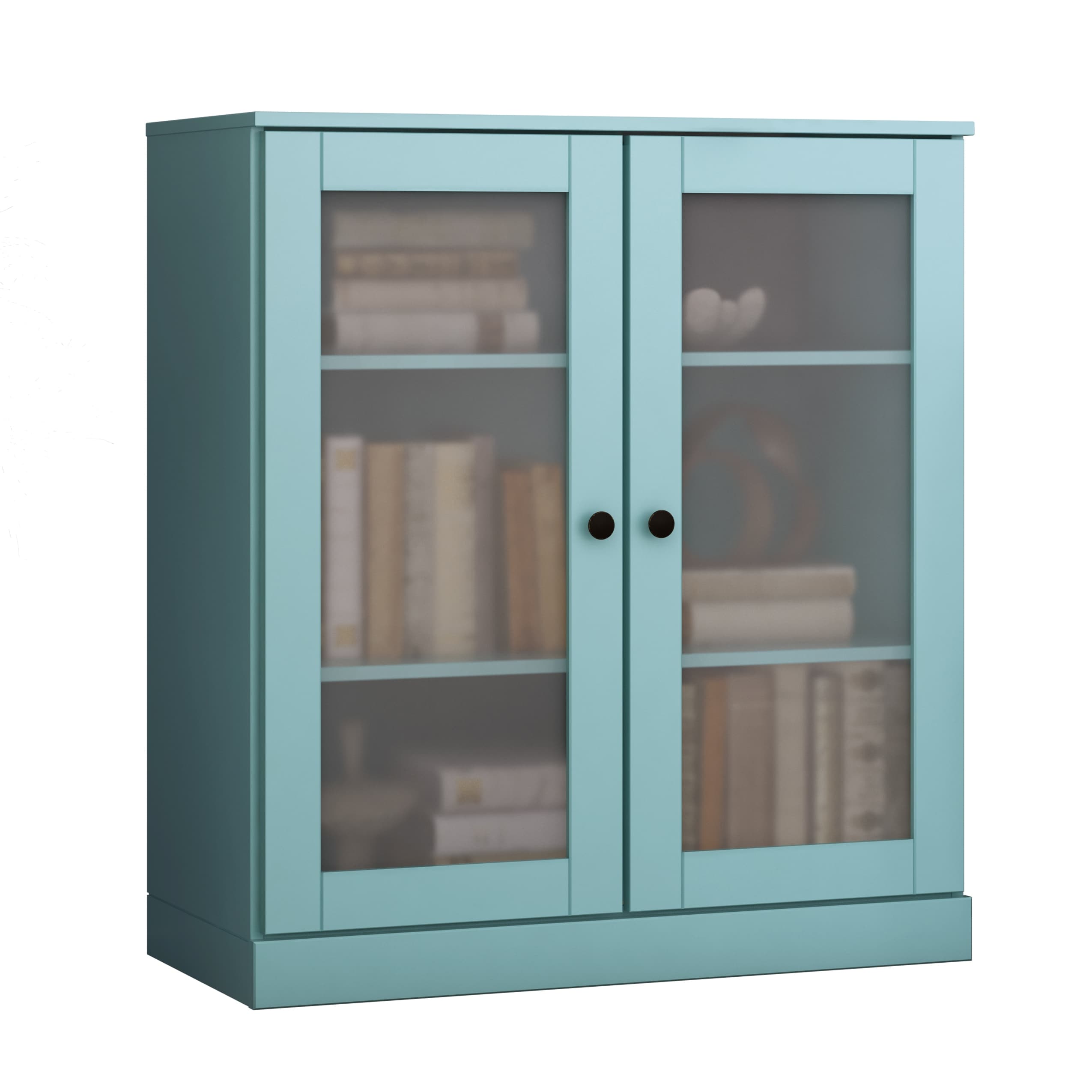 100% Solid Wood 3-shelf Bookcase with Optional Doors by Palace Imports