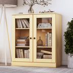 100% Solid Wood 3-shelf Bookcase with Optional Doors by Palace Imports