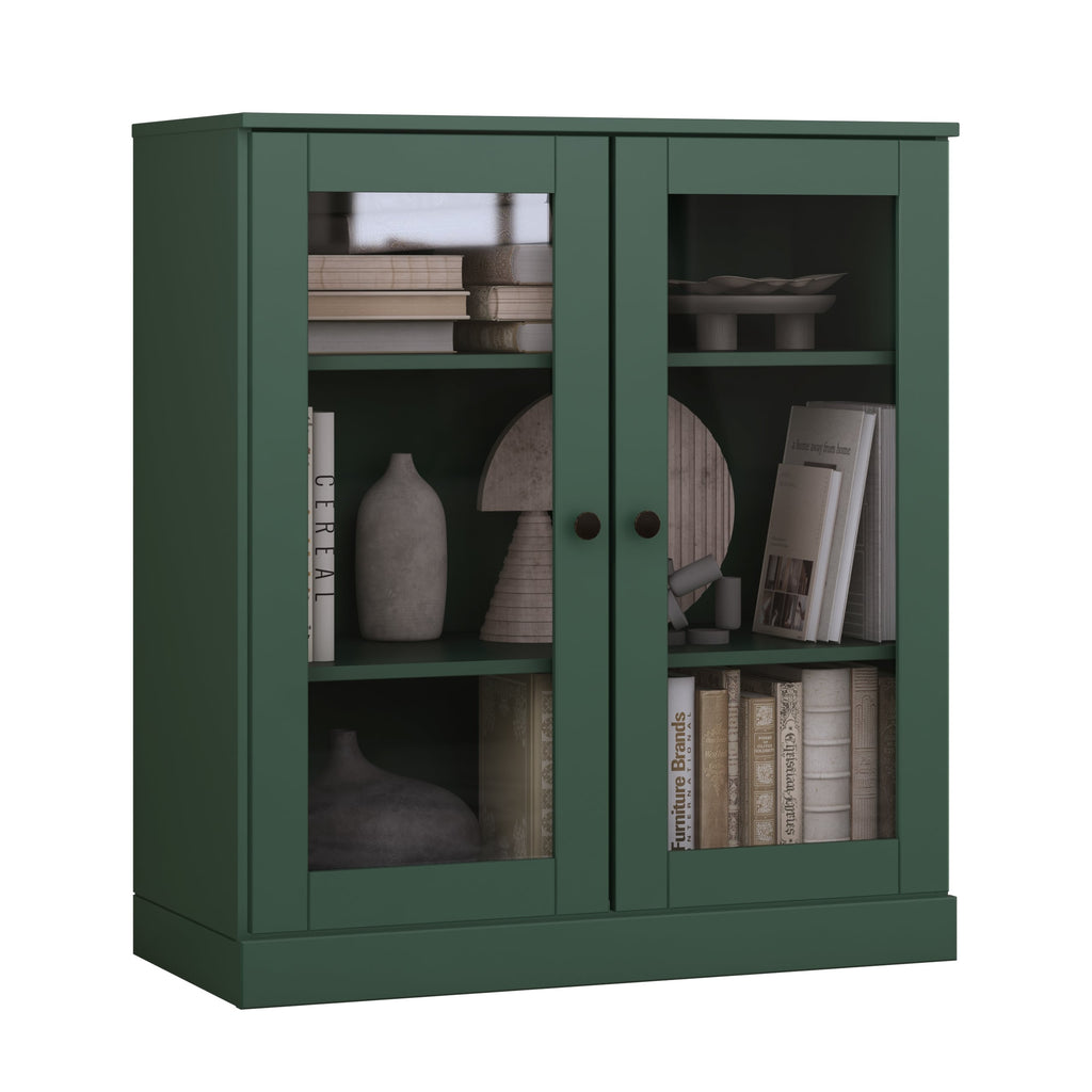 100% Solid Wood 3-shelf Bookcase with Optional Doors by Palace Imports