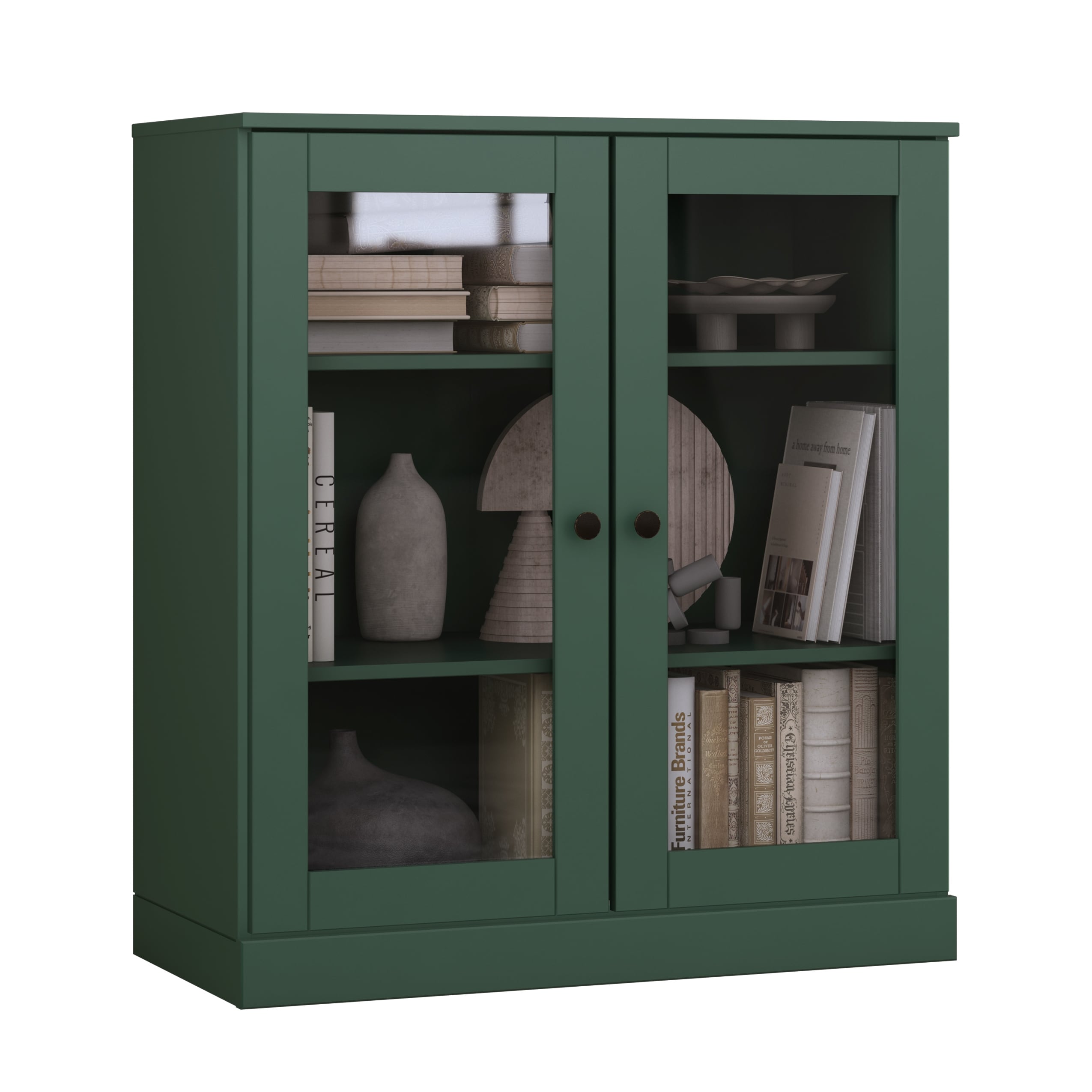 100% Solid Wood 3-shelf Bookcase with Optional Doors by Palace Imports