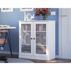 100% Solid Wood 3-shelf Bookcase with Optional Doors by Palace Imports
