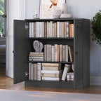100% Solid Wood 3-shelf Bookcase with Optional Doors by Palace Imports