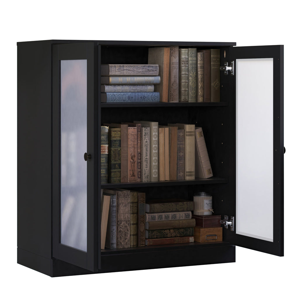 100% Solid Wood 3-shelf Bookcase with Optional Doors by Palace Imports