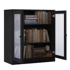 100% Solid Wood 3-shelf Bookcase with Optional Doors by Palace Imports