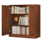 100% Solid Wood 3-shelf Bookcase with Optional Doors by Palace Imports