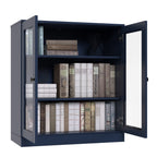 100% Solid Wood 3-shelf Bookcase with Optional Doors by Palace Imports